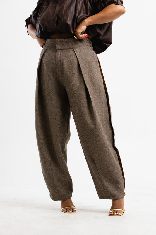MOCHA BARREL PANTS