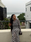 The Monochrome Mesh Dress