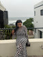 The Monochrome Mesh Dress