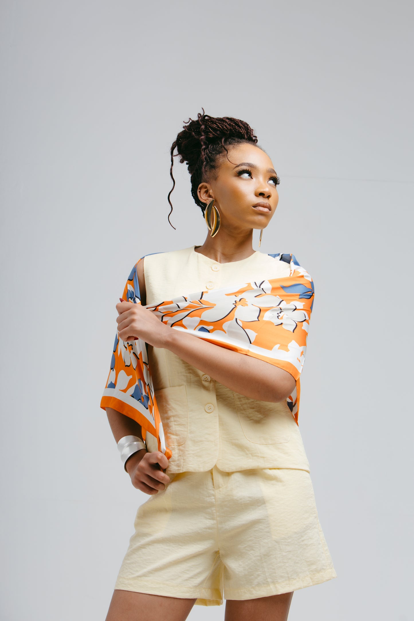 Tan Oval Shoulder Bag