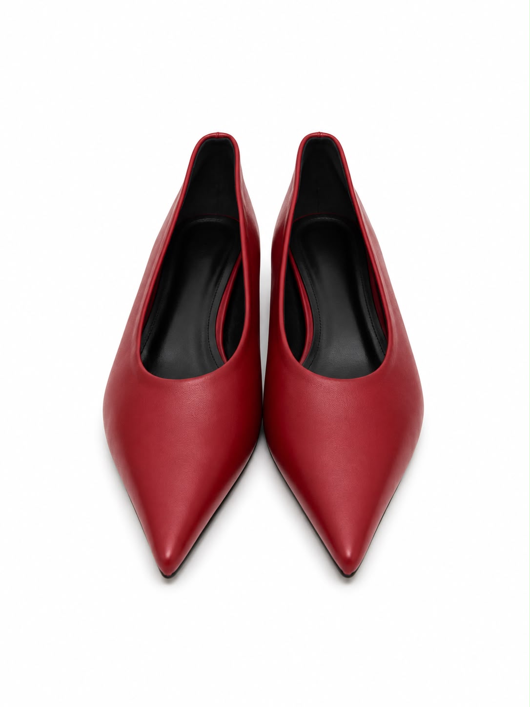 Red Kitten Heels