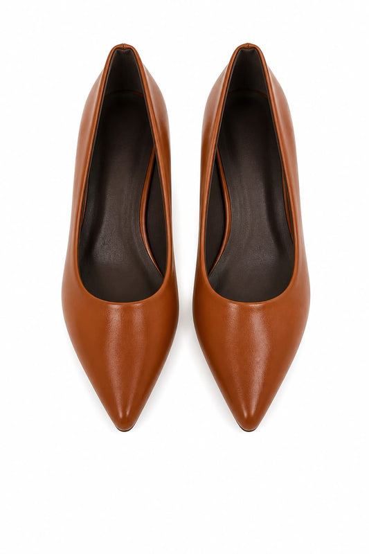 Brown kitten Heel