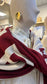 Burgundy Homba Shawl