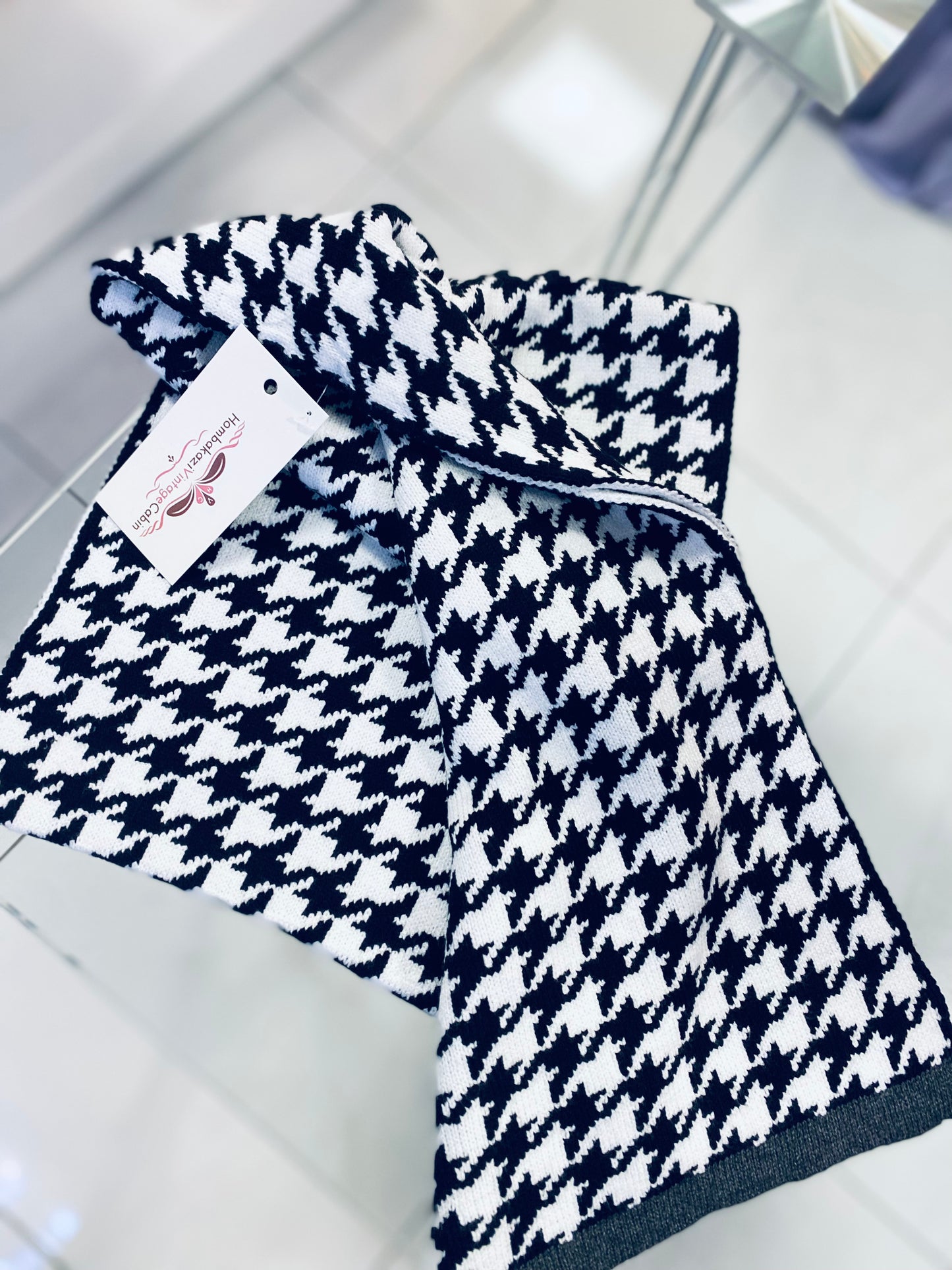Houndstooth Scarf (7754431266982)