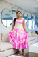 Pink Crinkle Swirl Dress ( Available on Pre-Order )