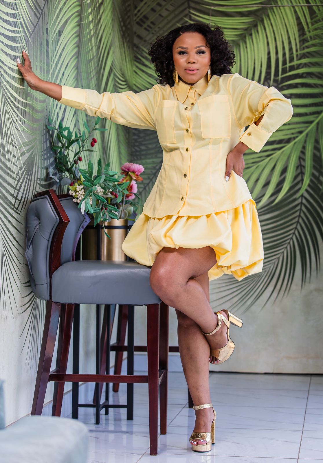 Butter Balloon Skirt Set ( Avail on Pre Order )