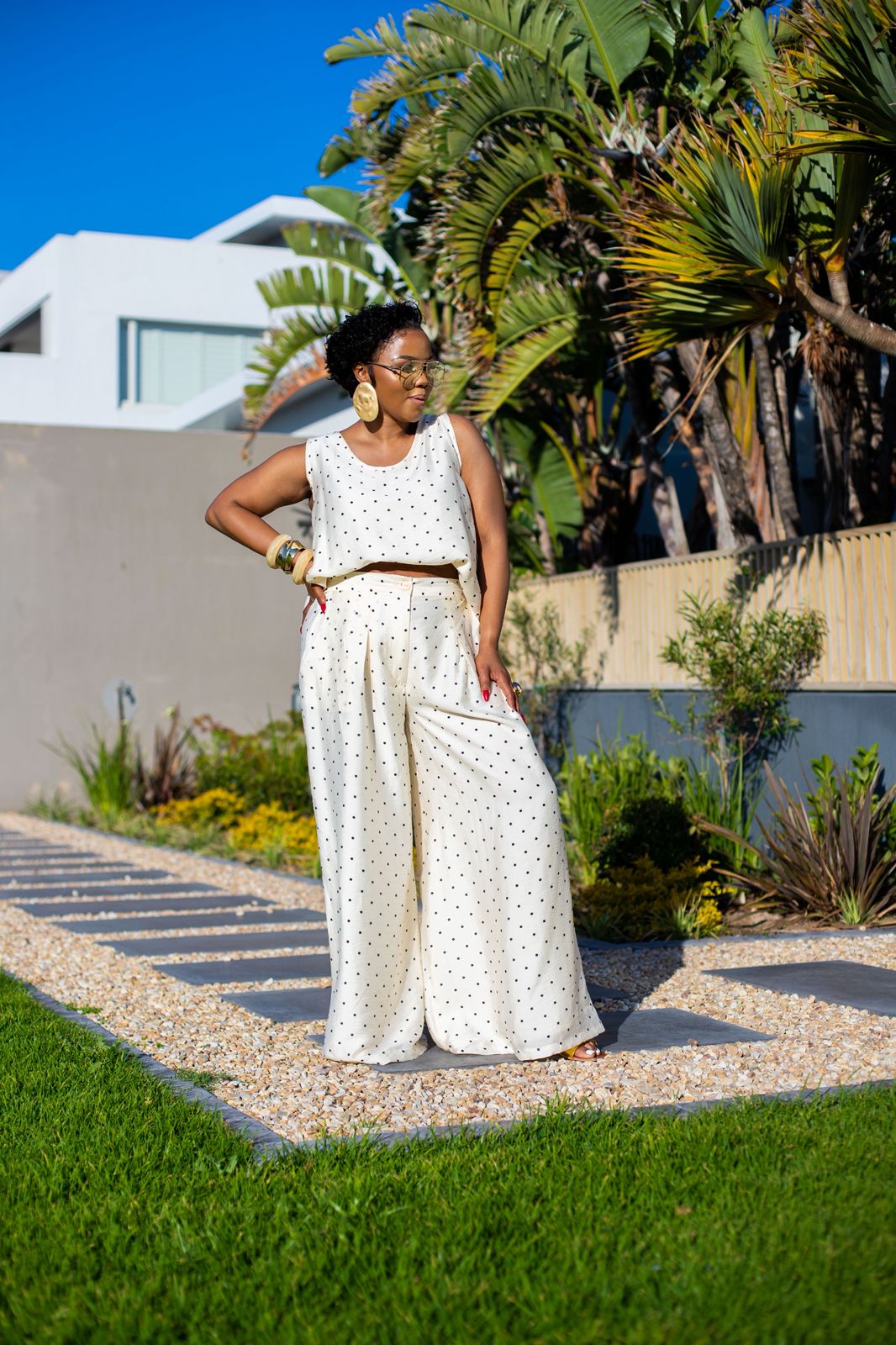 Polka Breeze Two-Piece Set