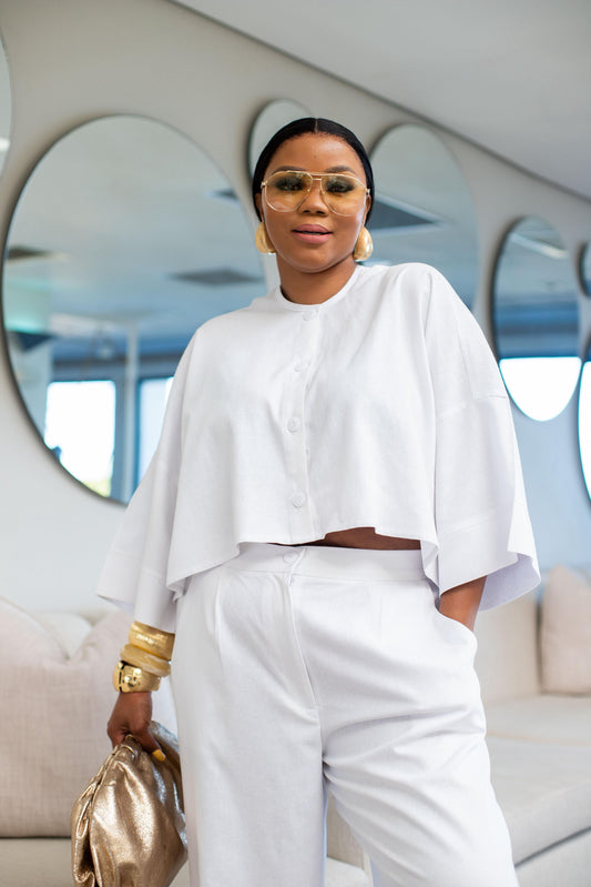 White Luxe Co-Ord Set ( Available on Pre-Order )