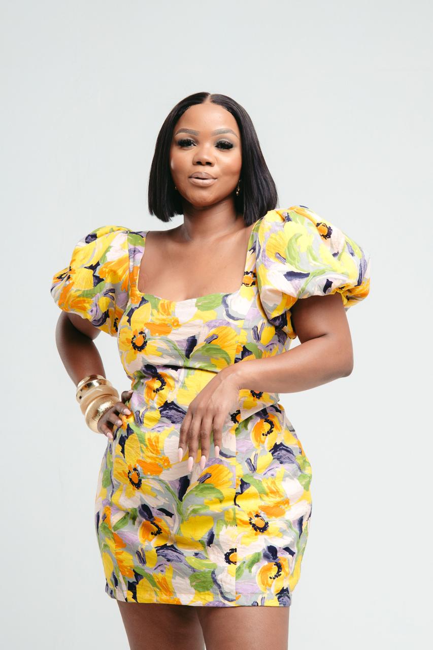 Mini Floral Yellow Dress